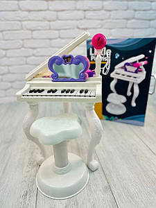 Дитяче піаніно-синтезатор J93-01 на ніжках зі стільчиком