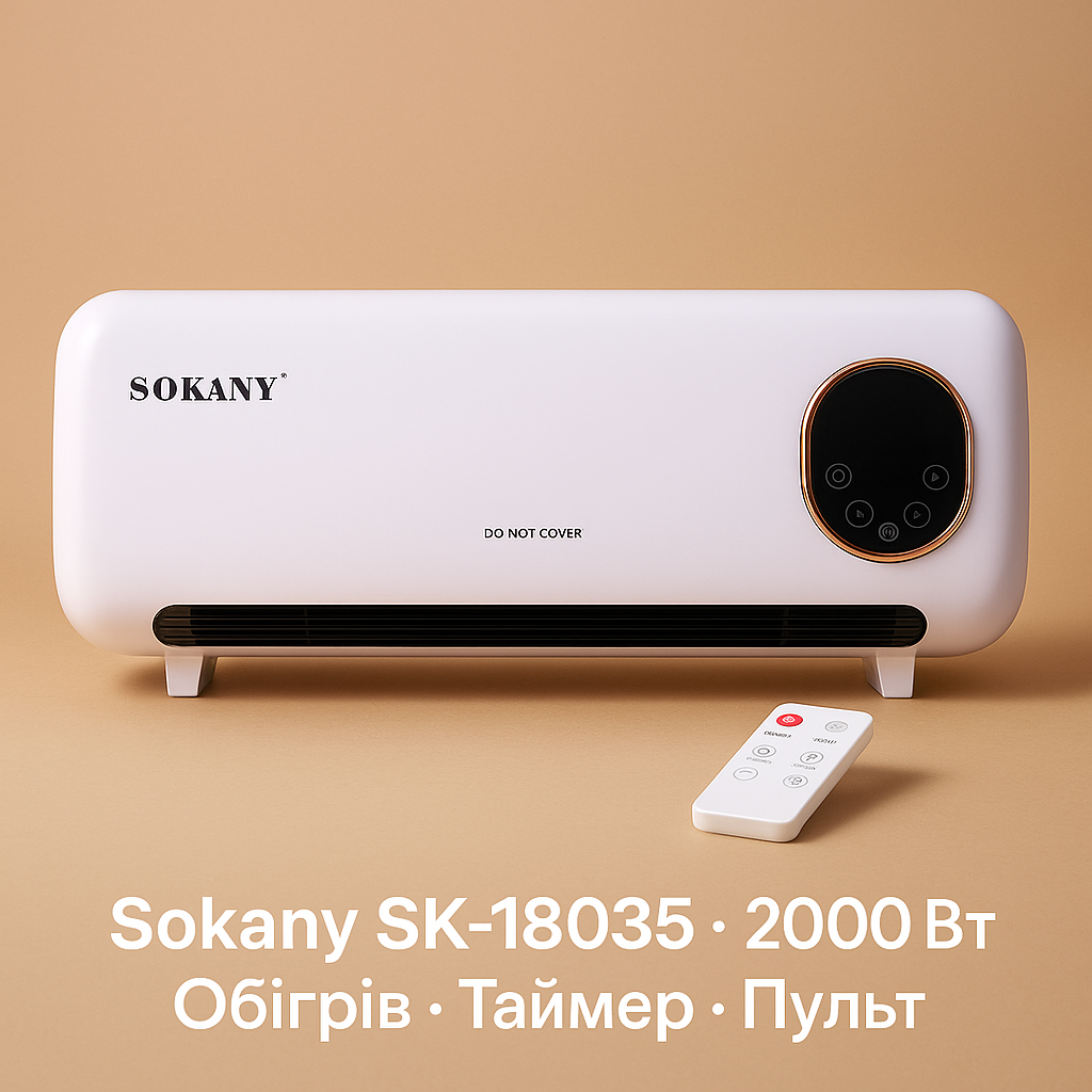 Настінний обігрівач Sokany SK-18035, фото 1