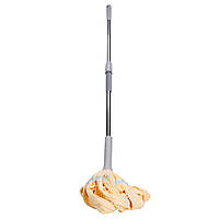 Швабра телескопічна для миття підлоги універсальна мотузкова швабра з самовіджимом для прибирання Жовтий HP-35015-13Y