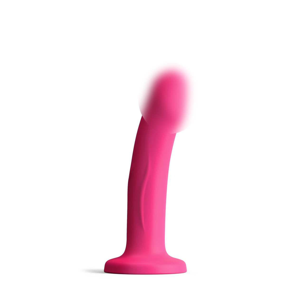 Насадка для страпону на присоску термоактивна силіконова пурпурового кольору Dorcel Real Pleasure розмір S Talla, фото 1