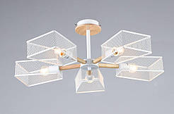 Люстра VALESO B N6687/5 Білий + Дерево