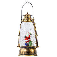 Світильник-декор новорічний Ліхтар XHF-8004 LED 5 мелодій USB AAх3 (15.5х11.5х25.5см)