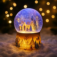 Світильник новорічний Дім у кулі XHF-8093 AAх3 (10х10х15см)