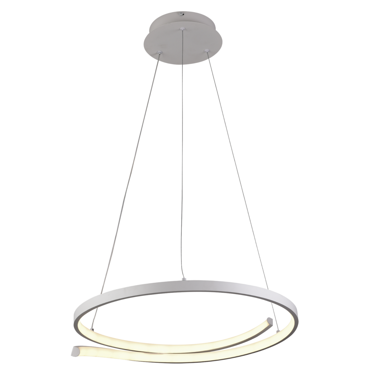 Люстра підвісна світлодіодна Sirius LCD3052 WTбіла, фото 1