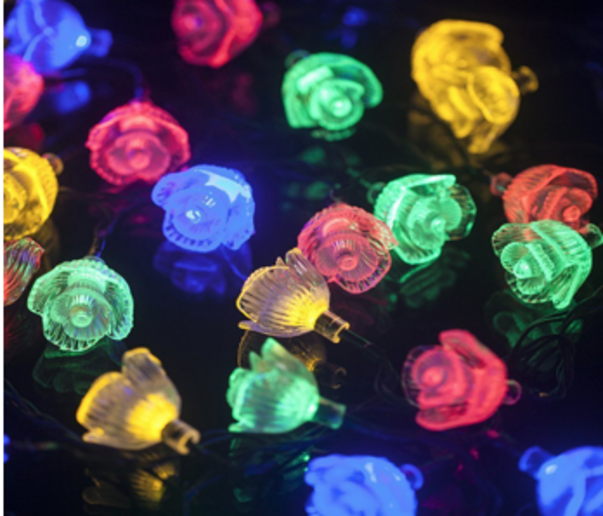 Садова гірлянда на сонячній батареї Sirius SL2885M-2RS20 роза, фото 1