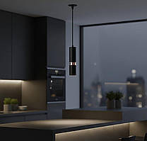 Люстра підвісна в стилі лофт Sirius PRD 4631-P BK R-GD на 1 плафон