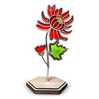 Набір для вітражного живопису за номерами "Пишне хризантема" FDSGK-017