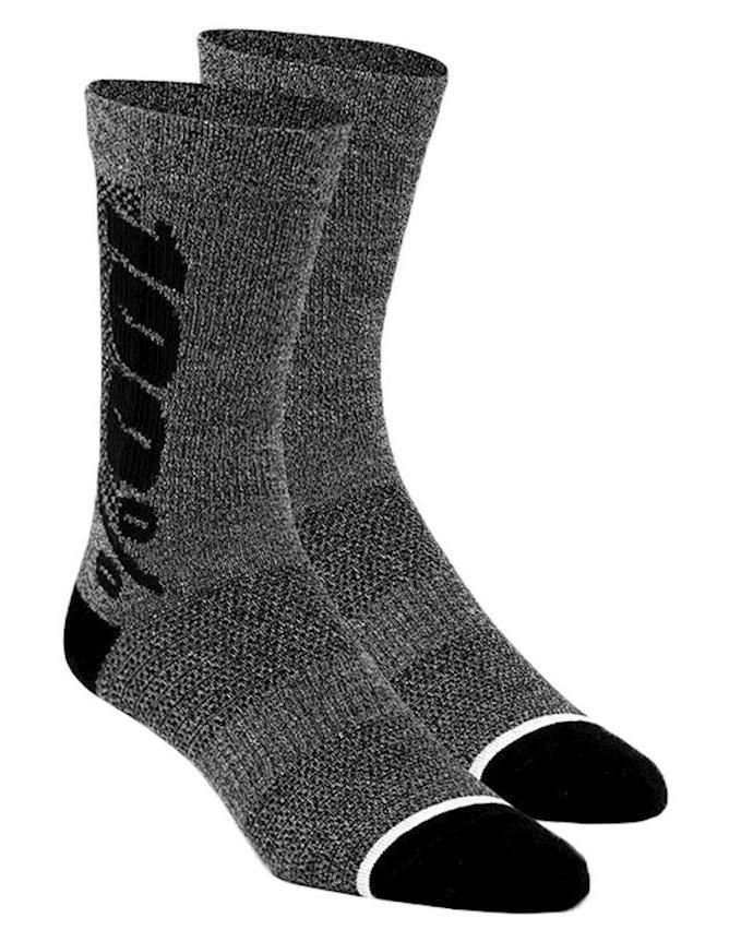 Мотошкарпетки Ride 100% RYTHYM Merino Wool Performance Socks Charcoal, S/M