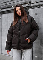 Жіноча Зимова Куртка Стаф Чорна Спортивна Staff Tre Black Shopingo