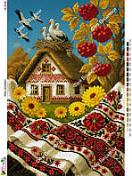 Схема для часткової вишивки бісером В-628 Осінь у вишиванці