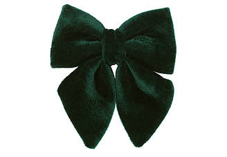 Бант новорічний смарагдовий 13 см