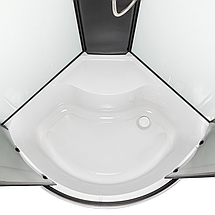 Душовий бокс Vivia 95 JK BP W 90х90х217 см на високому піддоні гартоване скло, фото 3