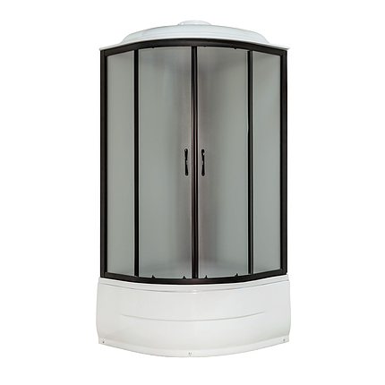 Душовий бокс Vivia 95 JK BP W 90х90х217 см на високому піддоні гартоване скло, фото 2