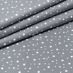 Фланель "Мале сузір'я" біле на графітовому тлі, ширина 240 см