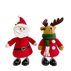 Іграшка новорічна на пружинці Санта / Олень в асортименті, 7507