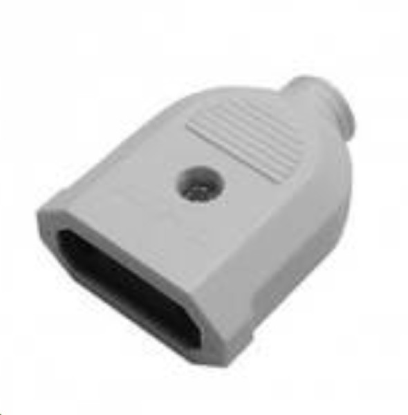 Розетка 220В плоская 10А на провод, фото 1