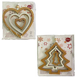 Дерев’яна підвіска на ялинку (дизайн у асортименті), 3207255