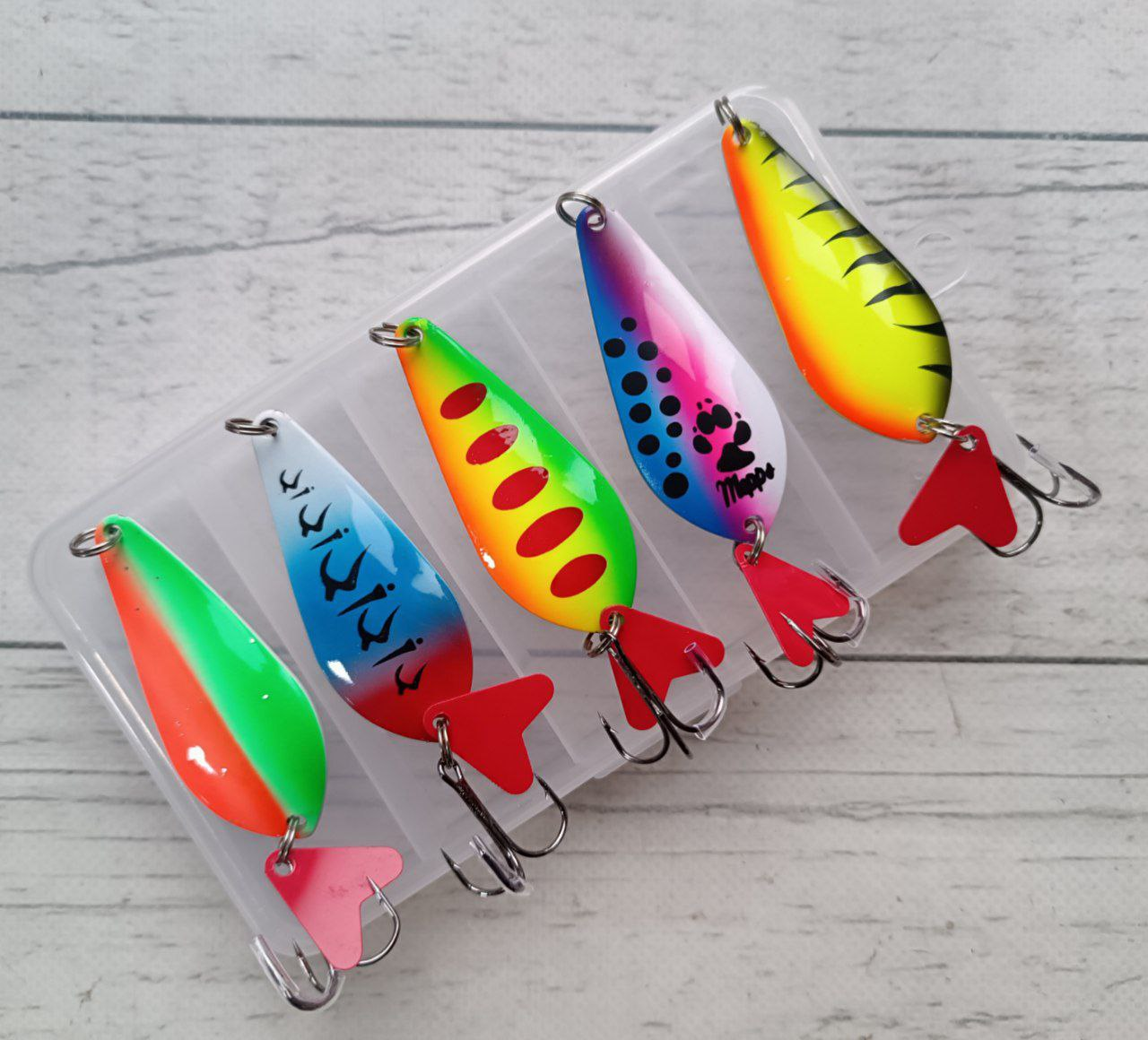 Блешня коливалка MuWeiDa Atom 18гр Атом 5шт Набір в коробці