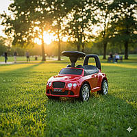Дитяча машинка-толокар Бентлі Z 326-3, з музикою, для хлопчика та дівчинки, червона, дитячі машинки-каталки
