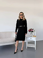 Базовое платье меди из трикотажа OG