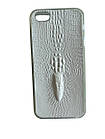 Силікон "ПІД ШКІРУ" IPHONE 5 WHITE CROCO