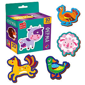 Набір магнітів "Ферма" VT3106-36 "Vladi Toys", 10 елементів, у коробці