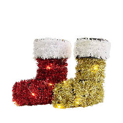 Новорічний декор Чобіток з LED-підсвіткою, 1028