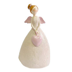 Декоративна керамічна фігурка Дівчинка з сердечком, 3207265