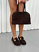 Жіночі лофери натуральна замша MD коричневі (F6533-2), фото 2