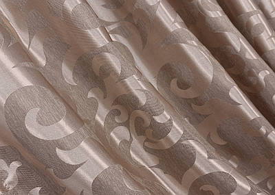 Щільна тканина жакард, колекція "Вензель". Колір пудровий. Код 090ш