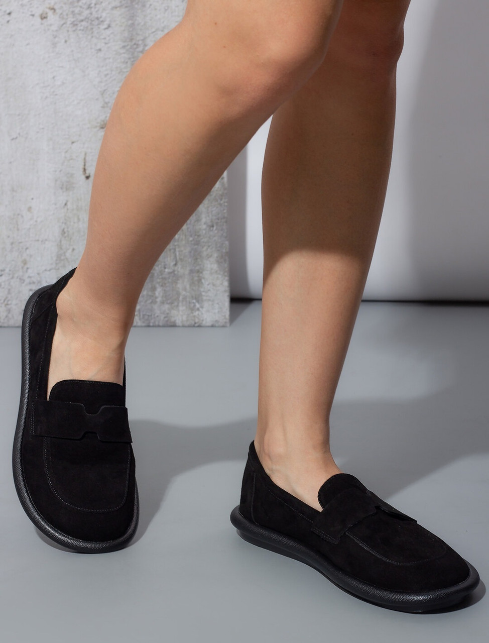 Жіночі лофери MD чорні (F6537-10), фото 1