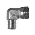 Кутник гідравлічний 90° AGR - DKR 1/2" з дюймовим BSP різьбленням