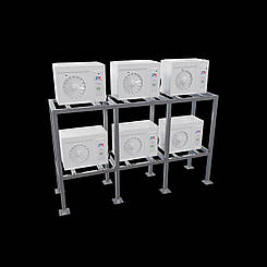 Підставка дворівнева 3300х500/450+1000 для 6 блоків кондиціонера ПЛ-25 уні