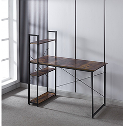 Стіл письмовий з полицею металевий стиль лофт Bonro BN 0 0 3