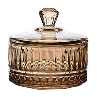 Цукерниця з кришкою Ø 10 см скляна HP-YH-75