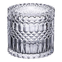 Цукерниця з кришкою я кругла скляна HP-4-100