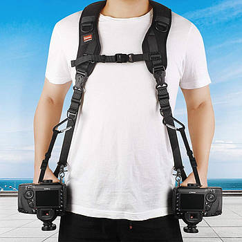 Плечовий ремінь для камери ztowoto із швидким звільненням регульований ремінь для подвійної камери