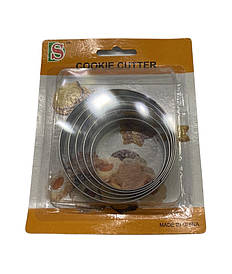 Вирубка для печива та пряників Круг із 5 шт. набір