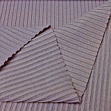 Тканина трикотаж рубчик мустанг колір сіро-бузковий, фото 7