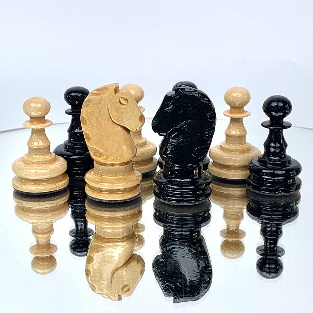 Шахові фігури середні дерев'яні Класичні, фото 1