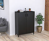 Тумба офісна мобільна LT-900-1200 LD Антрацит/Німфея Альба. Тумбочка для дому та офісу на колесах, фото 8