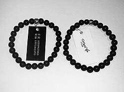 Православні чотки-браслет з натурального каменю Чорний агат