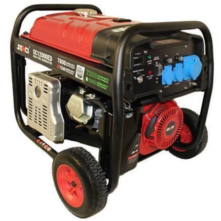 Генератор SC12000ED двопаливний (газ, бензин) на колесах Senci, фото 1