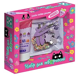 Набір для творчості "Клей з кабашонами. Заколки фіолетові" VT4600-01