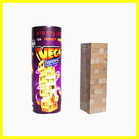 Розвиваюча настільна гра з дерев'яними брусками Дженга Вега Пізанська Вежа Dankotoys