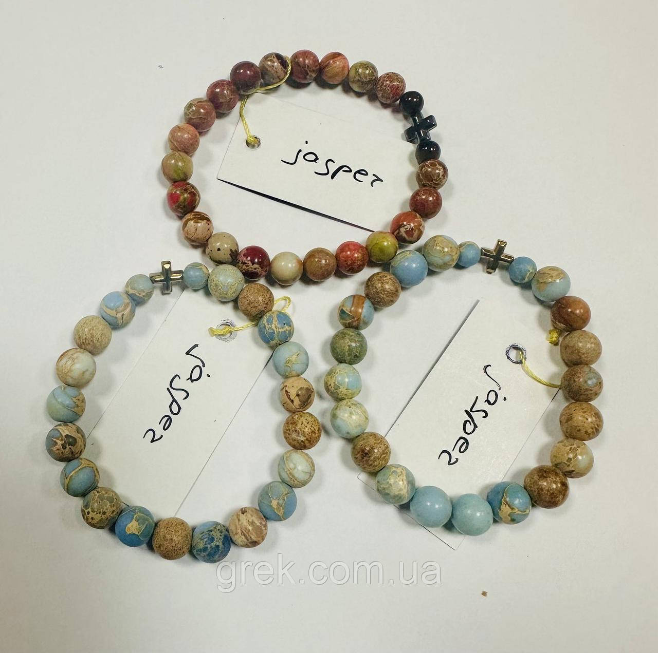 Православні чотки-браслет з натуральної яшми, фото 1