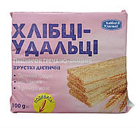 Хлібці дієтичні Лавка Здоров"я Хлібці-Удальці хрусткі пшеничні гречано-ячмінні 100 гр.