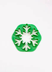 Пластикова Вирубка для пряника Сніжинка