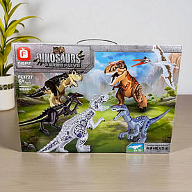 Великий дитячий конструктор динозаври jurassic world 3727, Конструктор для хлопчиків парк юрського періоду