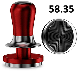 Пуш Темпер MHW-3Bomber 58 FlowLight Espresso Tamper Динамометричний Scorching Red